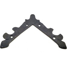 Buğz Antika Tarz Dekoratif Pirinç Lale Köşe Gönye - Üst, 133X133 Mm, Oksit