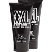 Hotxxl 2 Adet Cream Men Hardener Delayer Enlarger 50 ml Erkeklere Özel Boyut Kremi XFACTOR-9X-0312