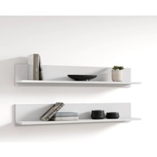 Dekoratif 2 Adet Beyaz Çerçevelik, Duvar Rafı, Baharatlık, Montessori Raf 2 Decorative Frame, Wall Shelf, Spice Rack, 1 Piecemontessori Shelf1