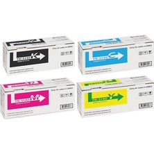 Kyocera Ecosys M6530CDN TK-5140 Chipli 4 Renk Ithal Muadil Toner Seti - Siyah 7.000 Sayfa / Renkliler 5.000 Sayfa
