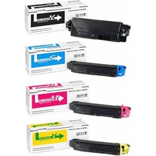 Kyocera TK-5150 Chipli 4 Renk Ithal Muadil Toner Seti - Siyah 12.000 Sayfa / Renkliler 10.000 Sayfa

