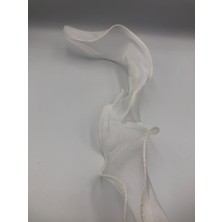 Fırfırlı Tül Organze Kurdele 2 mt (7cm x 2mt), Çiçek Malzemesi, Gelin Buketi, Bohça Misinalı Fırfır