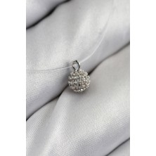 Misineli Topcuk Model Gümüş Renk Hayalet Kolye