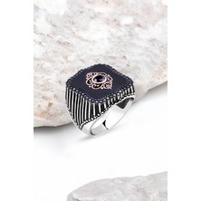 Silverplus Onix Taşlı Gümüş Erkek Yüzük