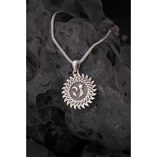 Silverplus 925 Ayar Gümüş Karartmalı Gezegen (Uzay) Erkek Kolye