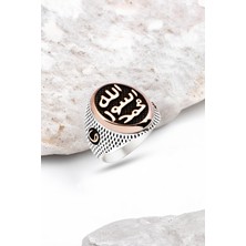 Silverplus Gümüş Peygamber Mührü Vav Motifli Erkek Yüzük