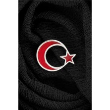 925 Ayar Gümüş Mineli Türk Bayrağı Rozet