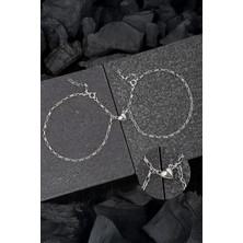 Silverplus 925 Ayar Gümüş Rodyumlu Mıknatıslı Çift Kalp Aşk Bileklik