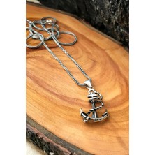 Silverplus Çapa Gümüş Erkek Kolye