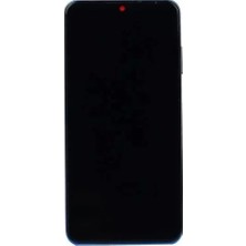 Huawei Uyumlu P30 Lite LCD Ekran Mavi Çıtalı 48MP