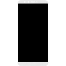 Huawei Uyumlu Y9 2018 LCD Ekran Beyaz Çıtasız
