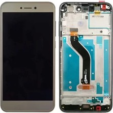 Huawei Uyumlu P9 Lite 2017 LCD Ekran Gold Çıtalı