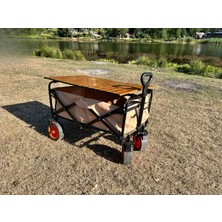 Atabay Outdoor Masalı Fren Sistemli Katlanır Kamp Arabası – Plaj Vagonu
