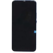 Huawei Uyumlu Y9 Prime 2019 LCD Ekran Mavi Çıtalı