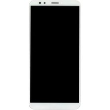 Huawei Uyumlu Y7 Prime 2018 LCD Ekran Beyaz Çıtalı