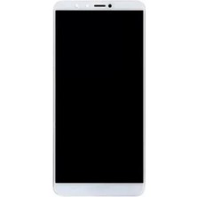 Huawei Uyumlu Y9 2018 LCD Ekran Beyaz Çıtalı