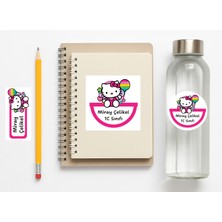 188 Adet Hello Kitty Kişiye Özel Okul Etiketi Kalem Defter Kitap Isimlik Sticker Seti M26