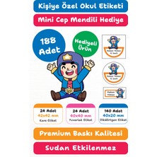 188 Adet Brawl Stars Kişiye Özel Okul Etiketi Kalem Defter Kitap Isimlik Sticker Seti M24