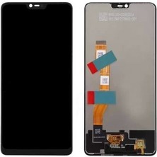 Oppo Uyumlu F7 LCD Ekran Siyah Çıtasız