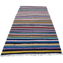Yeni El Dokuma Yekpare Tek Parça Bukleli Pamuklu Kilim 6286