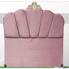 Başlık Alc Avangart Dilimli Model 120 cm Baby Face Kumaş Pembe Renk El Yapımı