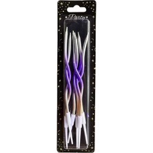 6'lı Kıvrımlı Mum 15CM,SPİRAL Mum,kıvrık Mum