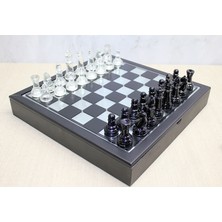 Akıllı Durak Kutulu Cam Satranç Seti