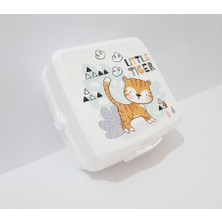 Beslenme Kabı 13X13X9 cm Okul Için Desenli Beslenme Kutusu Gıda Saklama Kabı