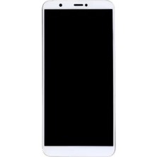 Huawei Uyumlu P Smart LCD Ekran Beyaz Çıtalı