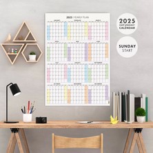 Amerikan Standardı 2026 Yıllık Planlayıcı Duvar Takvimi, United States Calendar