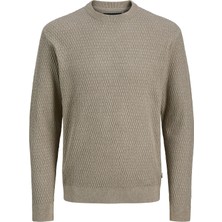 Jack Jones Erkek Desenli Örgü Kazak 12283381
