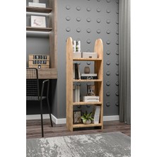 Oval KITAPLIK,SAKSILIK,ÇIÇEKLIK,130 Cm,portatif Minifix Kurulum