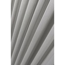 Velara Pırıltılı Tül Perde – Modern Salon, Gri, Ultra Dökümlü 1x3 Sık Pile