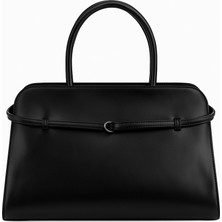 %100 Hakiki Deri Kadın Omuz ve El Çantası – Siyah