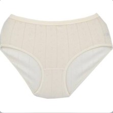 Tutku Kadın Jakarlı Bato Külot 6'lı Paket-Ekru