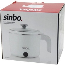 Elektrikli Fonksiyonlu Pişirici Çelik Tencere 800ML 400W Buharda Pişirme Aparatı Cam Kapak SCO-5043 (5047)