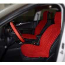 Volvo V40 Oto Koltuk Minderi Kırmızı Ön Iki Set