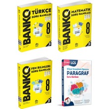 8. Sınıf Kazandıran Banko Set ( Türkçe + Matematik + Fen Bil. ) ve Özdebir Paragraf  Soru Bankası