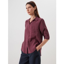 Lc Waikiki Yeni Sezon Gomlek Yaka Modal Karisimli Bluz - S5QL40Z8