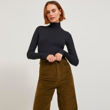 Kadin Balikçi Yaka Tisört - Fan