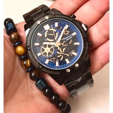 Ferrucci Fonksiyonları Aktif Spor Model Çelik Erkek Kol Saati+Bileklik