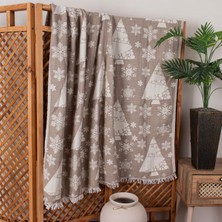 4 Kat Müslin Pike Tek Kişilik %100 Pamuklu Jakarlı Yatak Örtüsü Tv Battaniyesi 140X200