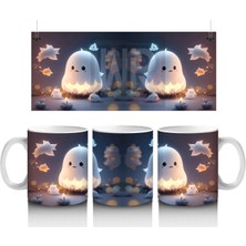 Gece Parıltısında Sevimli Hayaletler – Hediyelik Kahve Kupası