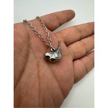 Serçe Kuş Desen Kuş Kolyesi – Metal  Zincirli Zarif Unisex Takı