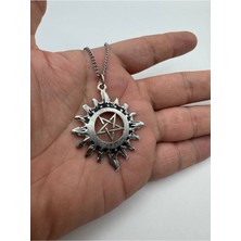 Supernatural Temalı Kolye – Metal  Zincirli, Gotik & Unisex Takı