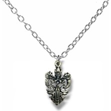 Efsanevi Güç | Çift Ejderhalı Kılıç Tasarımlı Unisex Kolye – Metal  Zincir