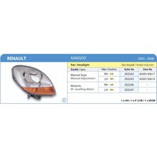 AYFAR-202242 - Far Sağ Kangoo 05>08 Sarı Sınyallı