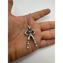 Street Fighter Akuma Gücü – Efsanevi Akuma Desen Unisex Kolye (Metal  Zincirli)