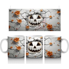 Sırlı Gülümsemesiyle Duvardan Çıkan Kabak – Hediyelik Kahve Kupası