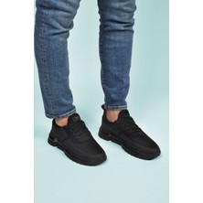 Walkway Siyah Bağcıklı Erkek Spor Ayakkabı